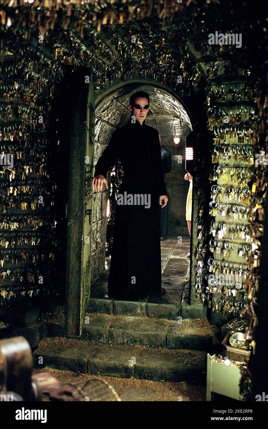 THE MATRIX RELOADED, KEANU REEVES, 2003 Stock Photo Alamy