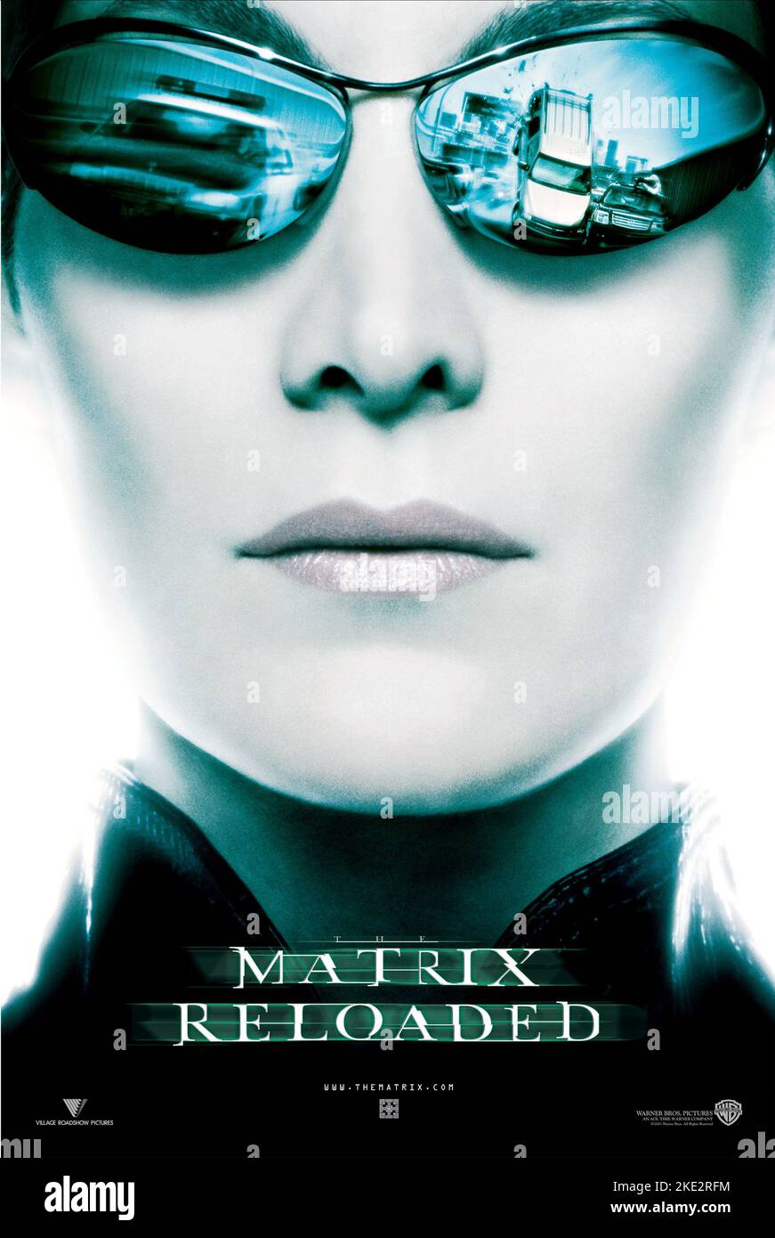 THE MATRIX RELOADED, CARRIE-ANNE MOSS, 2003 Stock Photo
