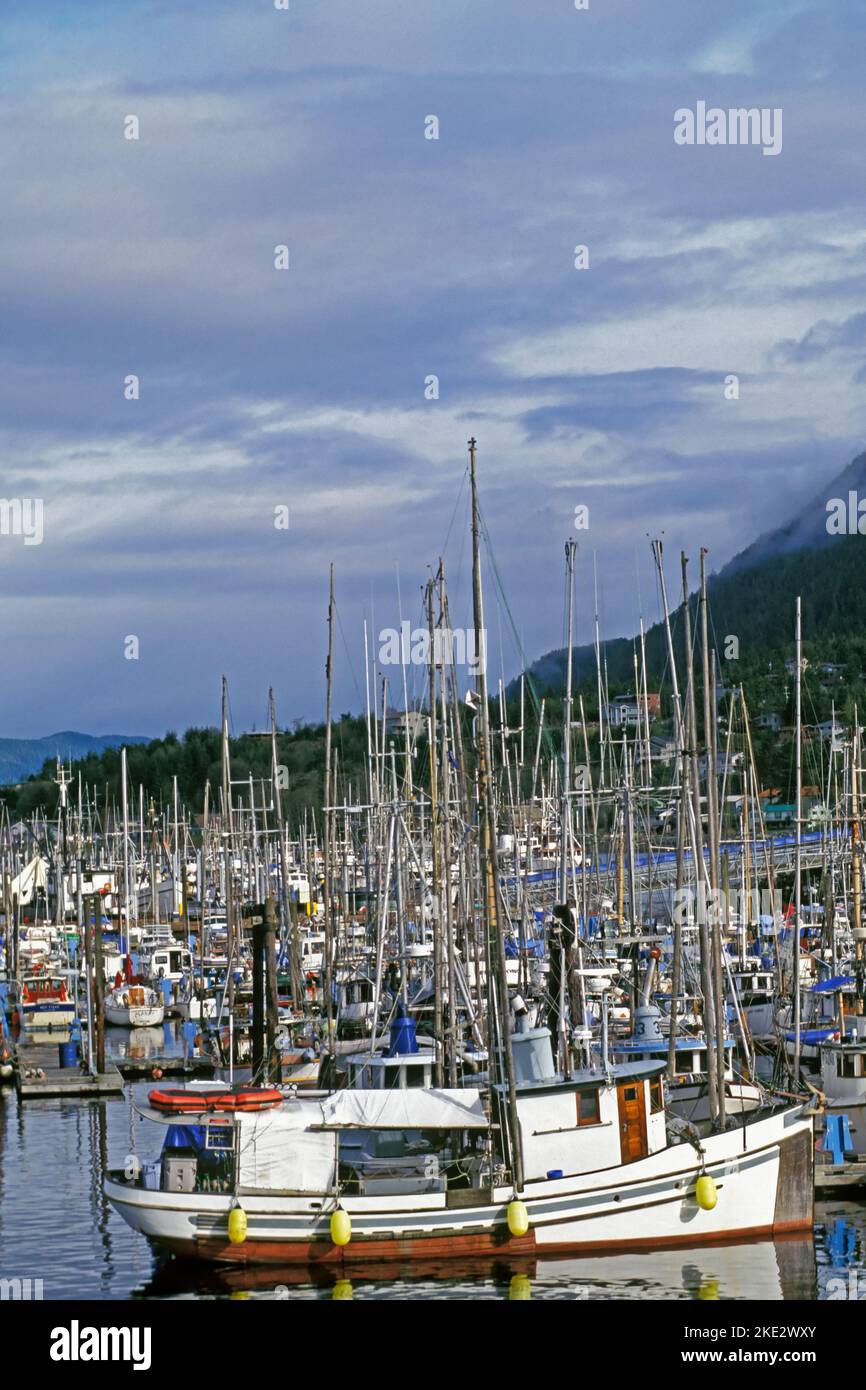 Alaska, Petersburg, Petersburg Harbor Stock Photo Alamy