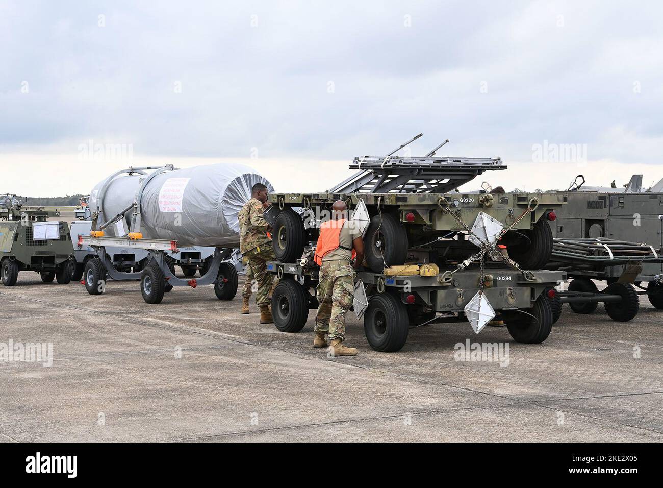 Airmen with the 159th logistics readiness squadron traffic management