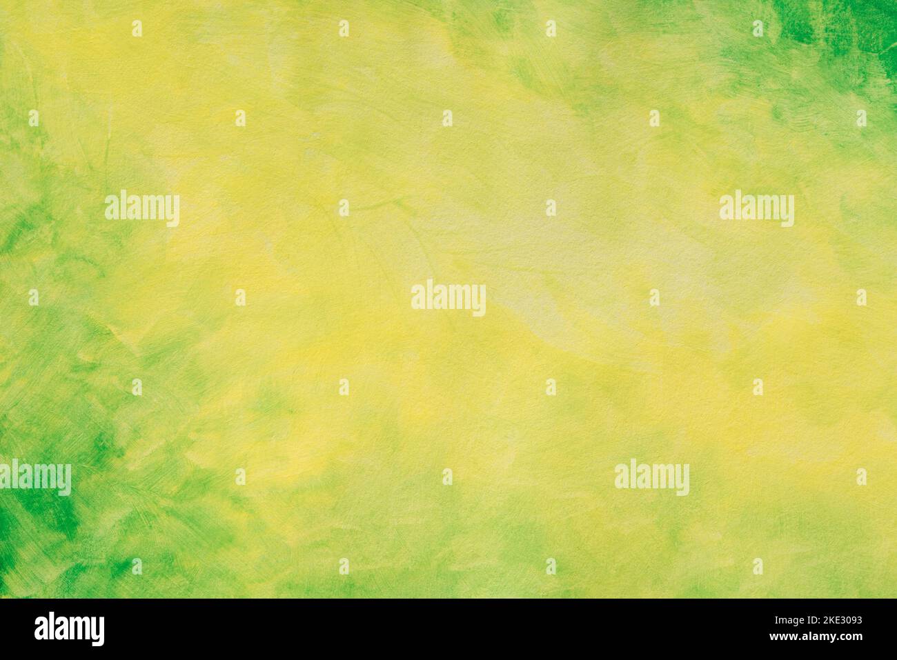 green and yellow colors painted background texture Stock Photo