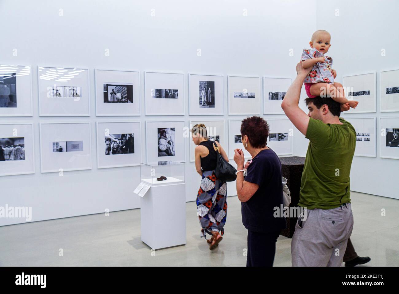 Miami Florida,Museum Park,Perez Art Museum,PAMM,gallery galleries,artist,Ai Weiwei,family families parent parents child children,adult adults man men Stock Photo