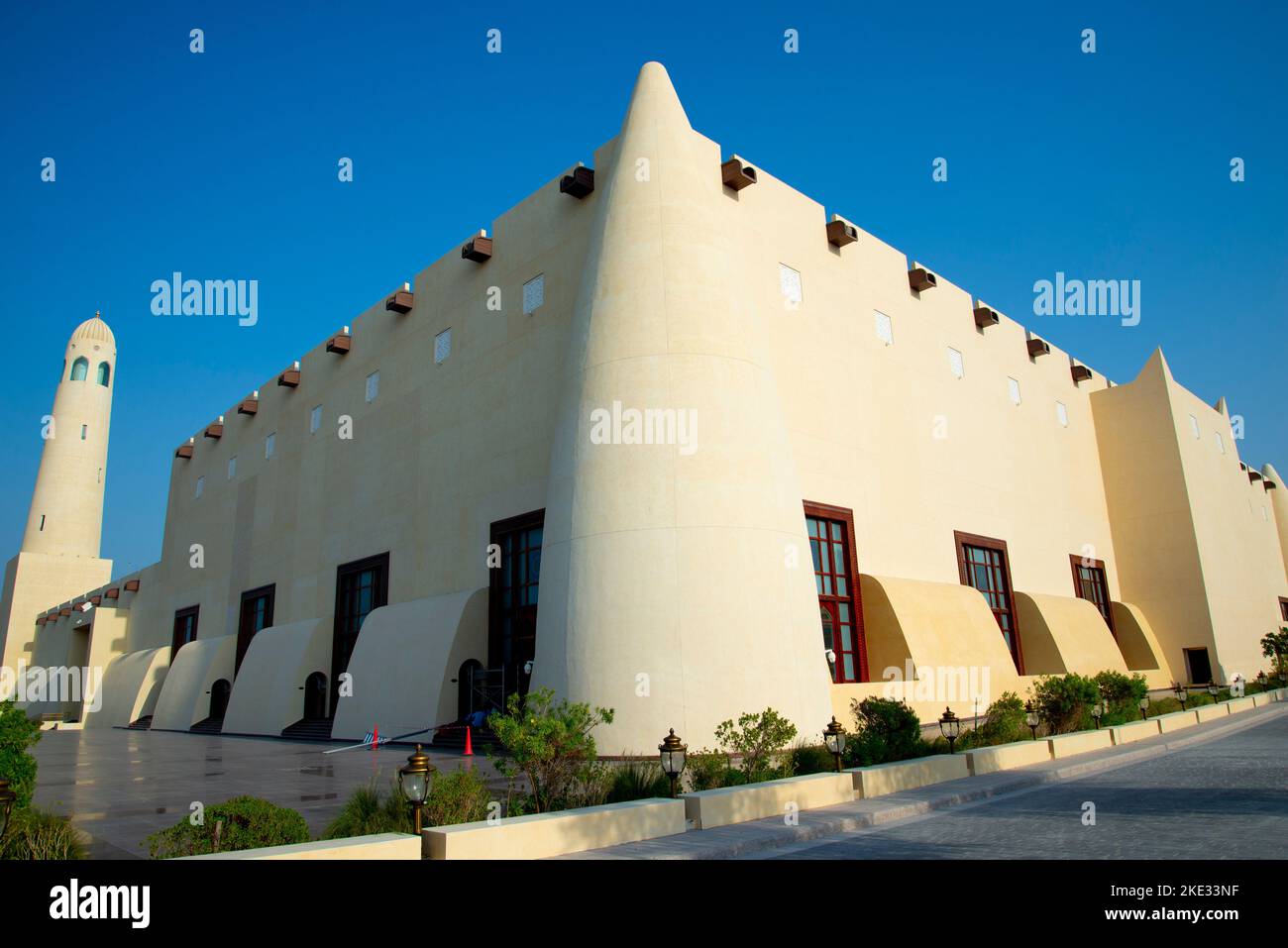 Imam Muhammad bin Abdul Wahhab Mosque - Doha - Qatar Stock Photo