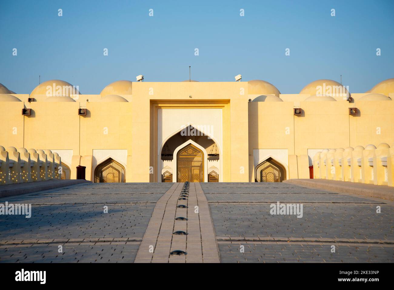 Imam Muhammad bin Abdul Wahhab Mosque - Doha - Qatar Stock Photo