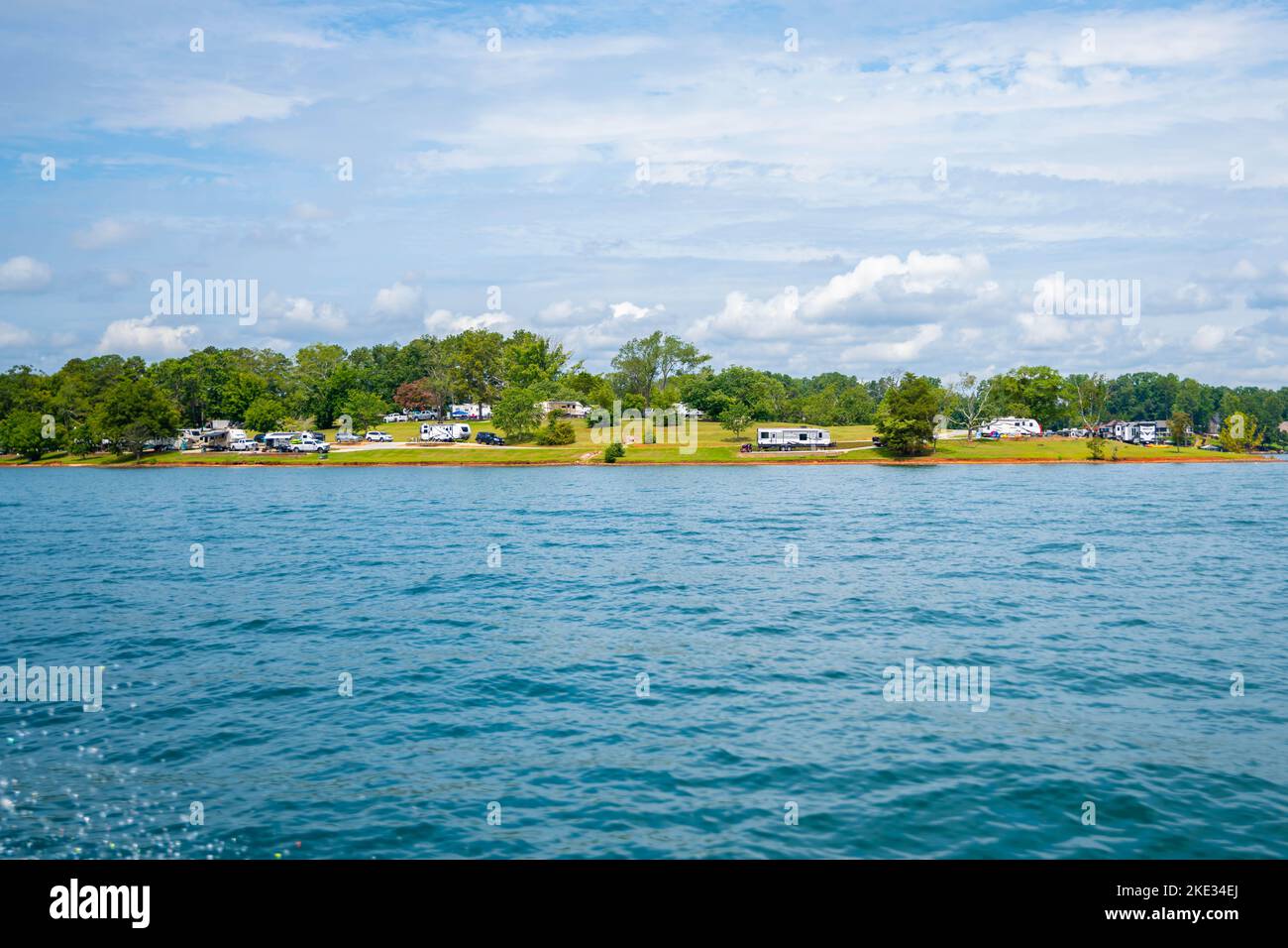 An overlooking view in Seneca, South Carolina Stock Photo Alamy