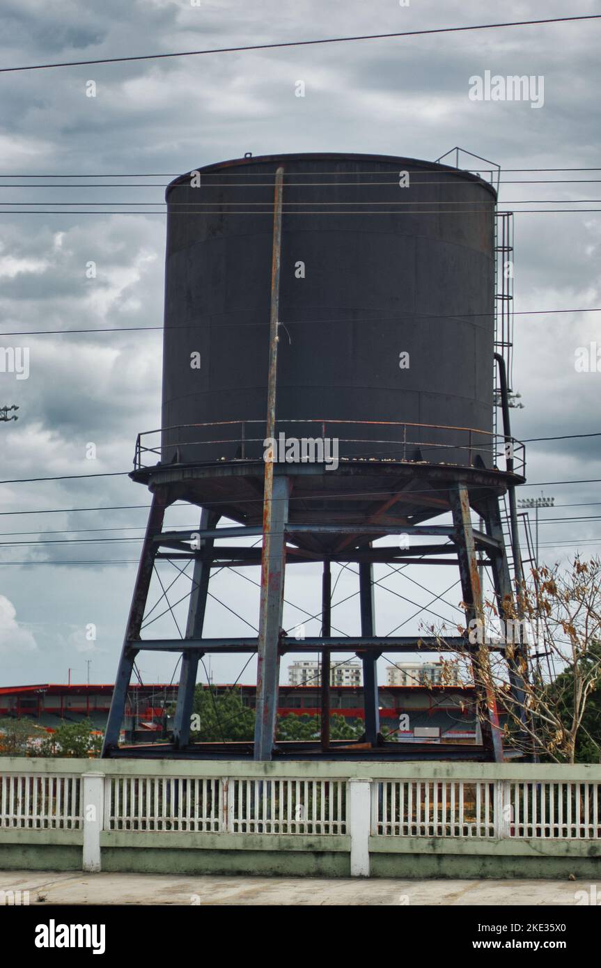 Water supply tank in the Olympic stadium Stock Photo Alamy