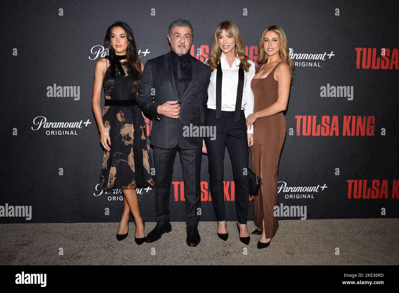 Sistine Rose, Sophia Rose Stallone, Jennifer Flavin Stallone and Scarlet  Rose Stallone attend the Expendables 3 premiere at TCL Chinese Theatre in  Los Angeles, CA, USA, August 11, 2014. Photo by Lionel