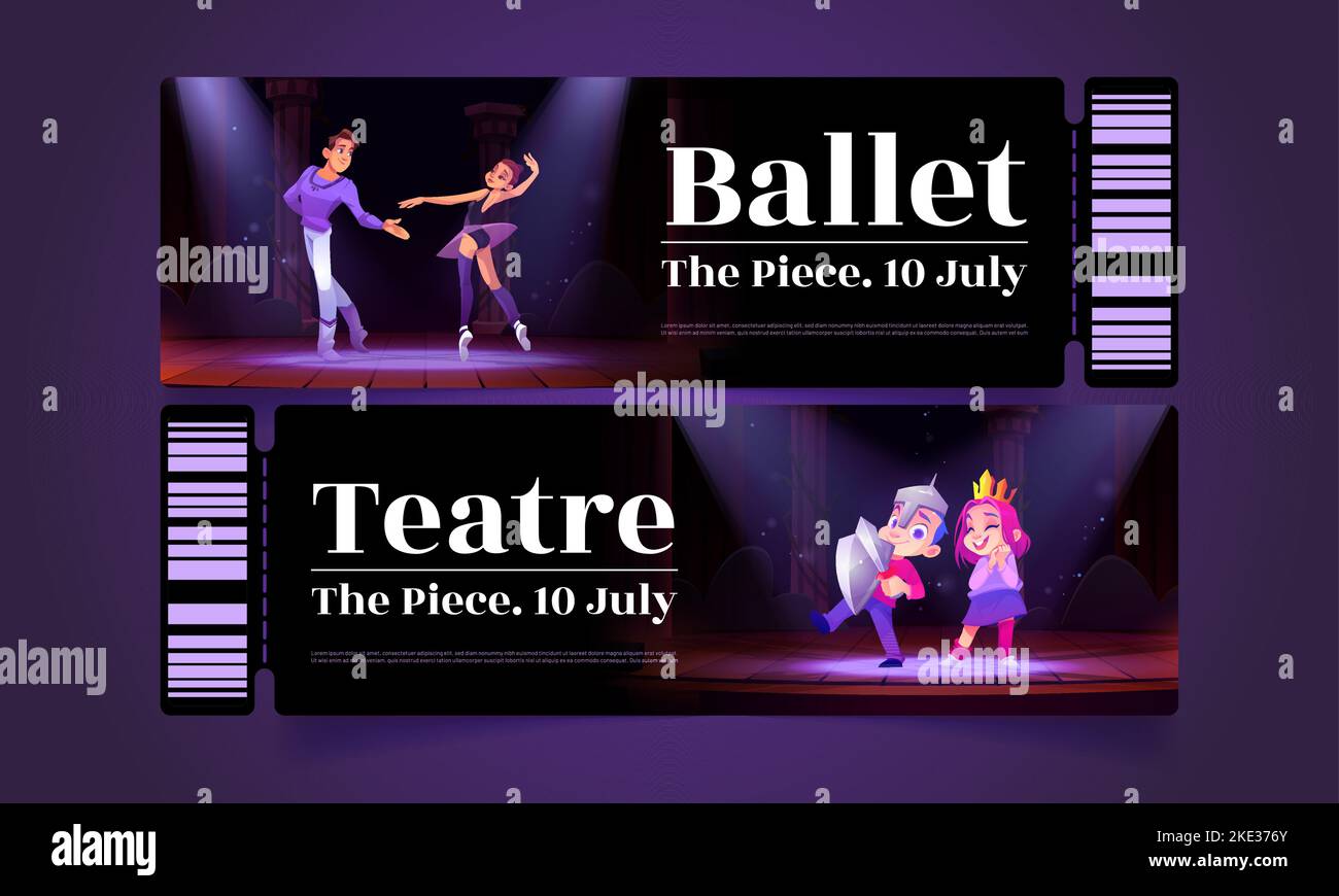 Tickets for ballet dance and kids theater performance. Admission pass ...