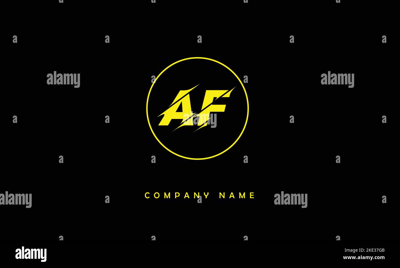 af-fa-abstract-letters-logo-monogram-stock-vector-image-art-alamy