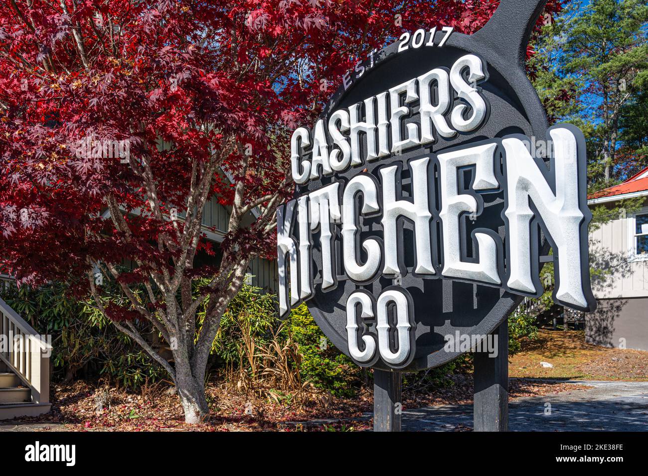 Cashiers Kitchen Company in Cashiers, North Carolina. (USA) Stock Photo