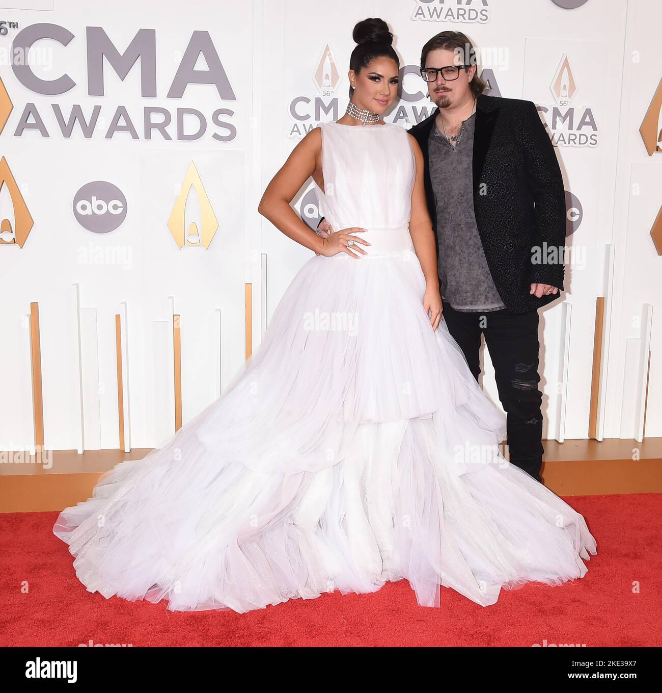 Hardy and Caleigh Ryan arriving at the 56th Annual Country Music