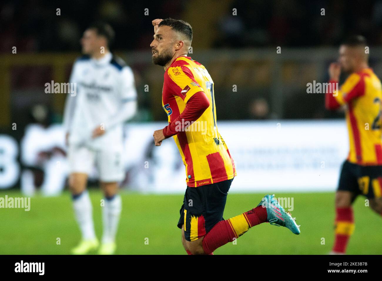 John Bjorkengren (US Lecce) celebrates for the championship