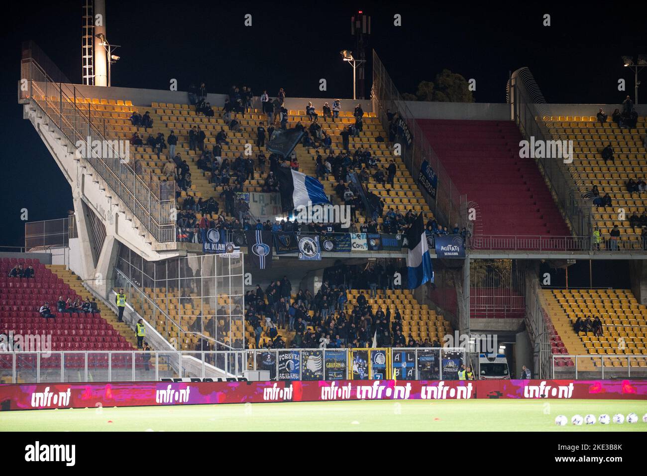 Atalanta’s fans during the Italian championship Serie A football match between US Lecce and Atalanta’s fans during the Italian championship Serie A football match between US Lecce and