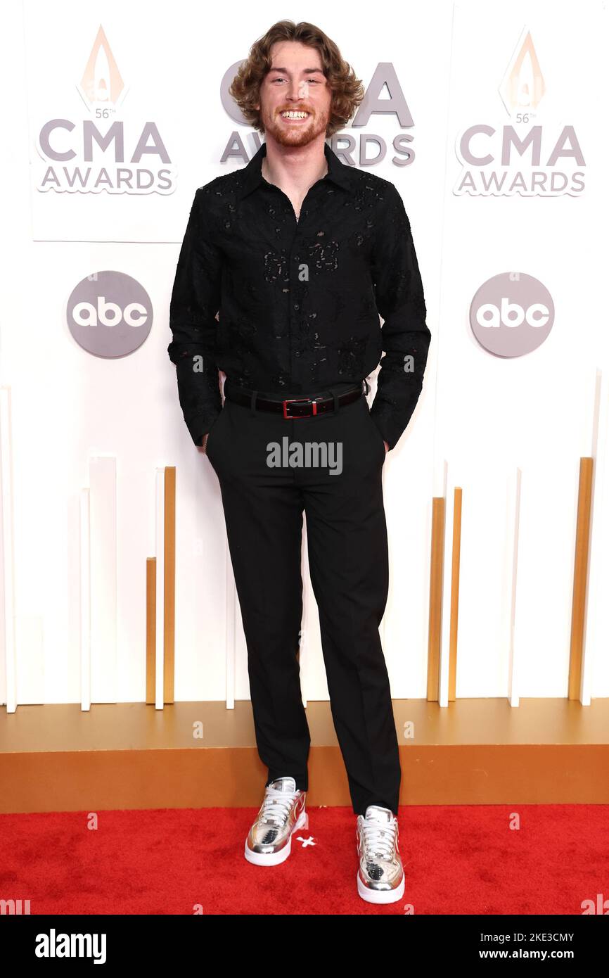 Bailey Zimmerman arriving at the 56th Annual Country Music Association