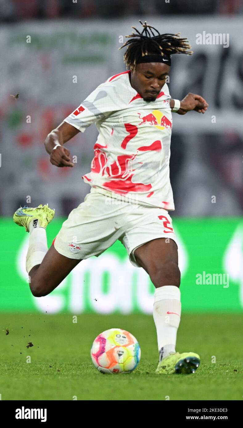 Munich, Deutschland. 30th Oct, 2021. Merveille BIANKADI (TSV Munich 1860),  action, duels versus KENNETH SCHMIDT (SC FREIBURG II). Soccer 3rd league,  Liga3, TSV Munich 1860-SC Freiburg II 6-0 on 10/30/2021 in Muenchen