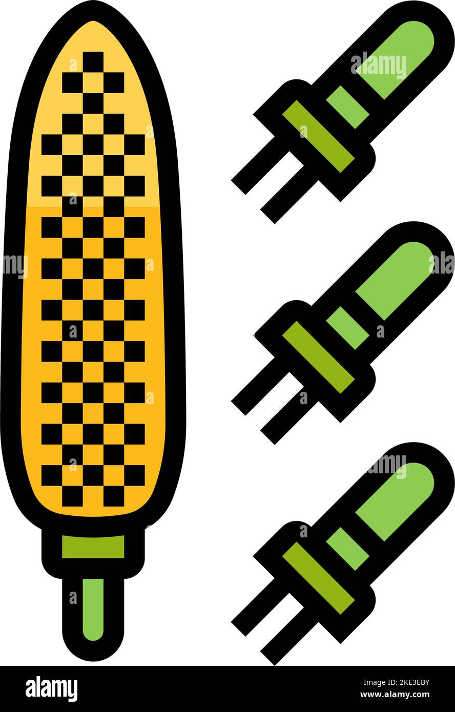 holder corn color icon vector illustration Stock Vector Image & Art - Alamy