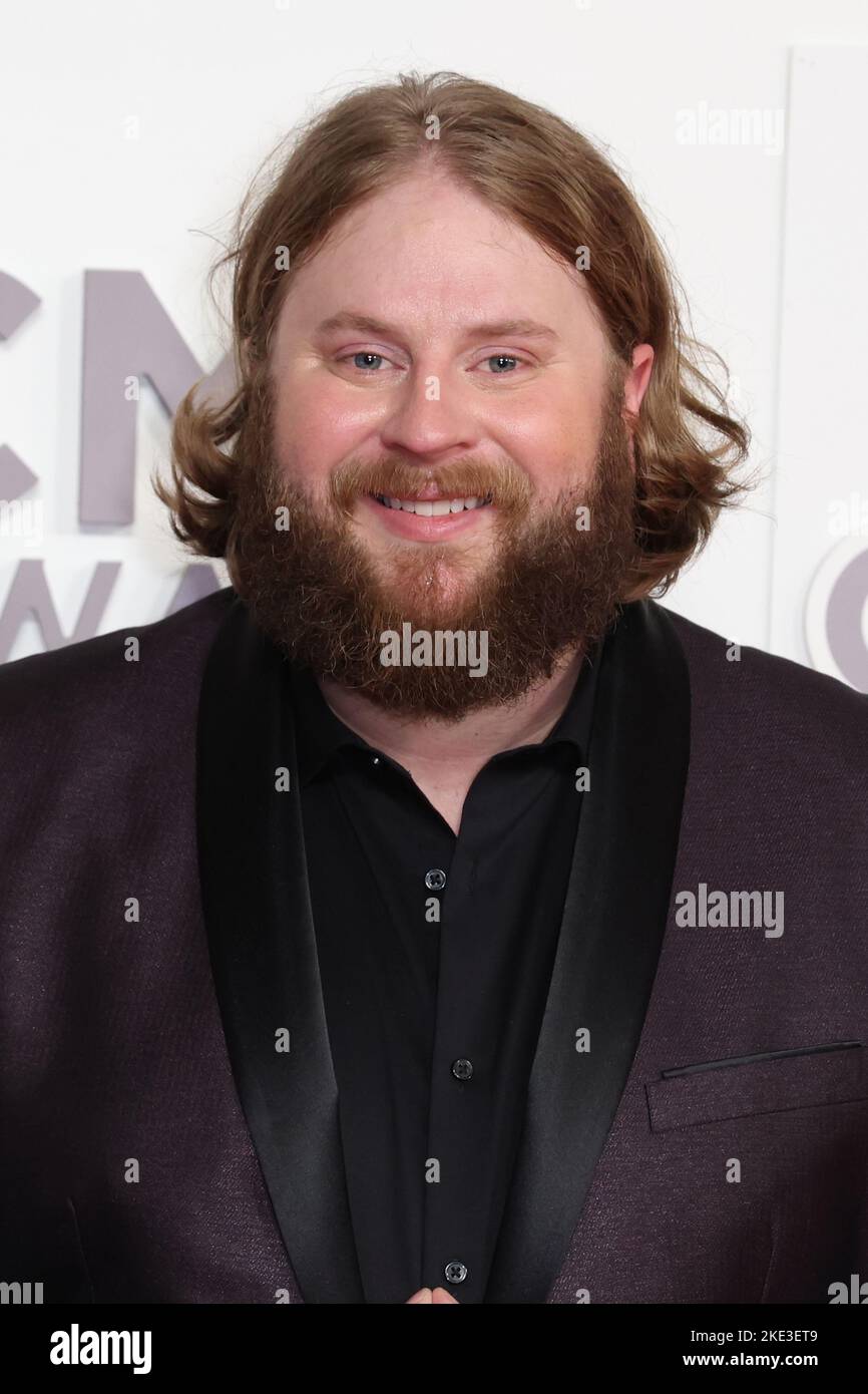 Nate Smith arriving at the 56th Annual Country Music Association Awards