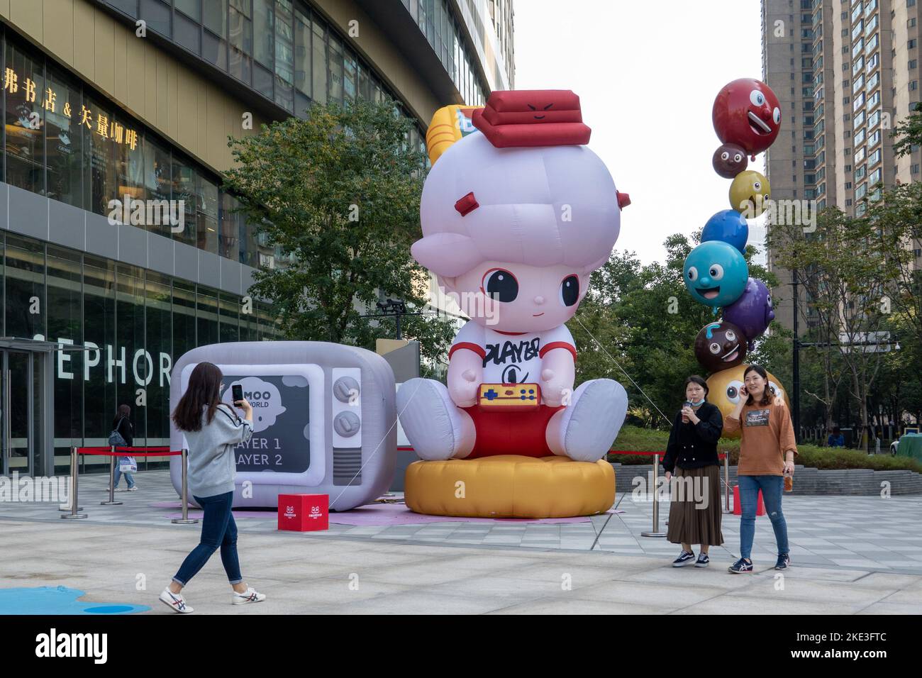 SHANGHAI, CHINA - NOVEMBER 10, 2022 - An model sculpture of the ...