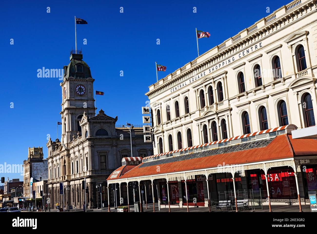Ballarat Australia / Exterior view of Central Square Shopping Centre