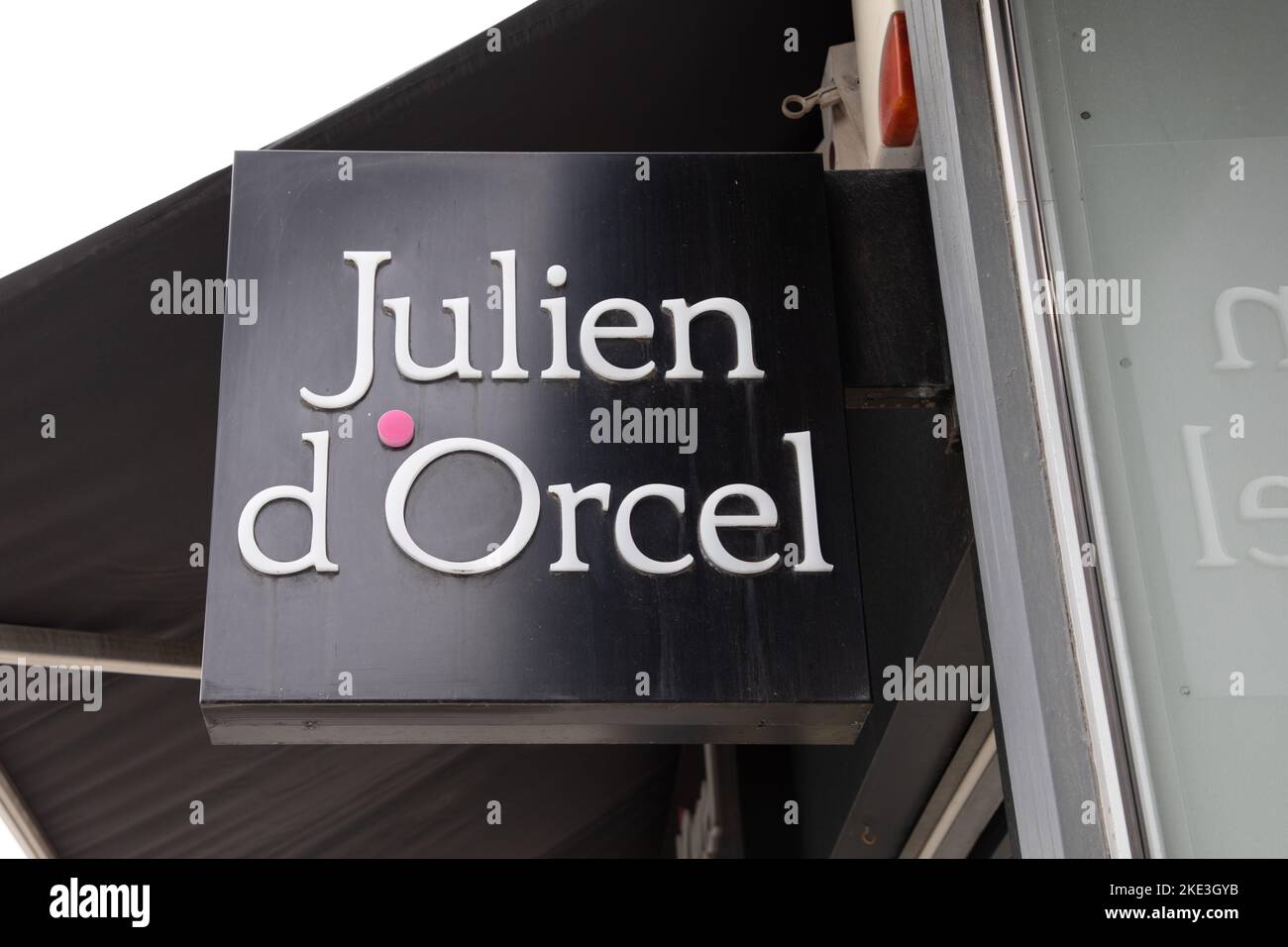 Bordeaux , Aquitaine France - 10 30 2022 : julien d'orcel text logo and ...