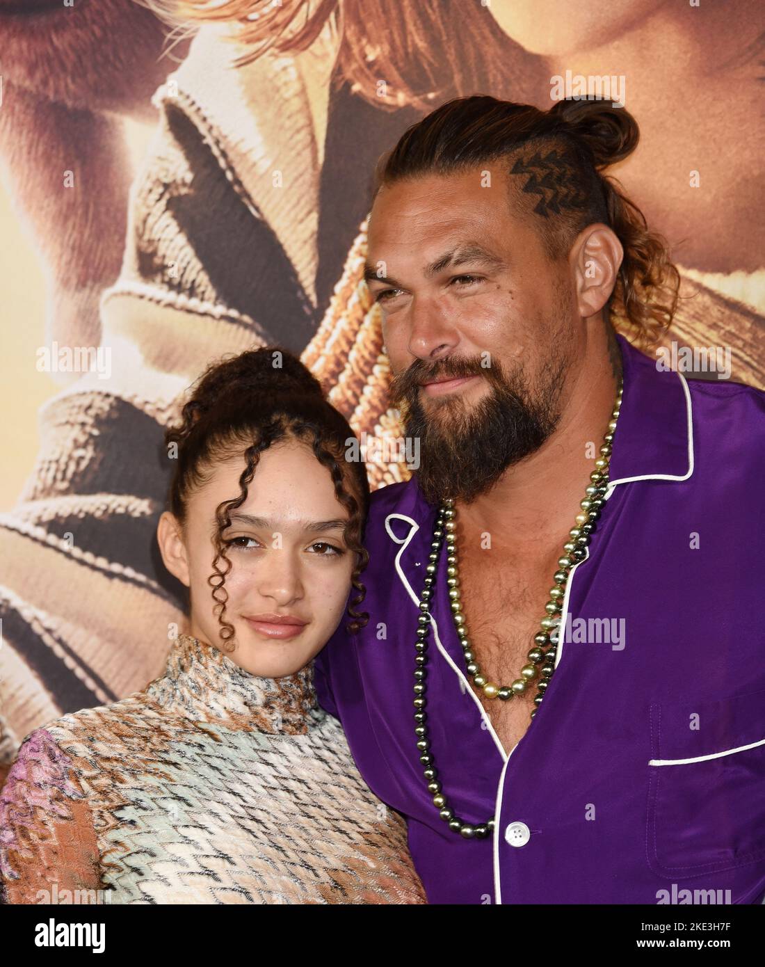 Lola Iolani Momoa and Jason Momoa arriving at the "Slumberland" Los