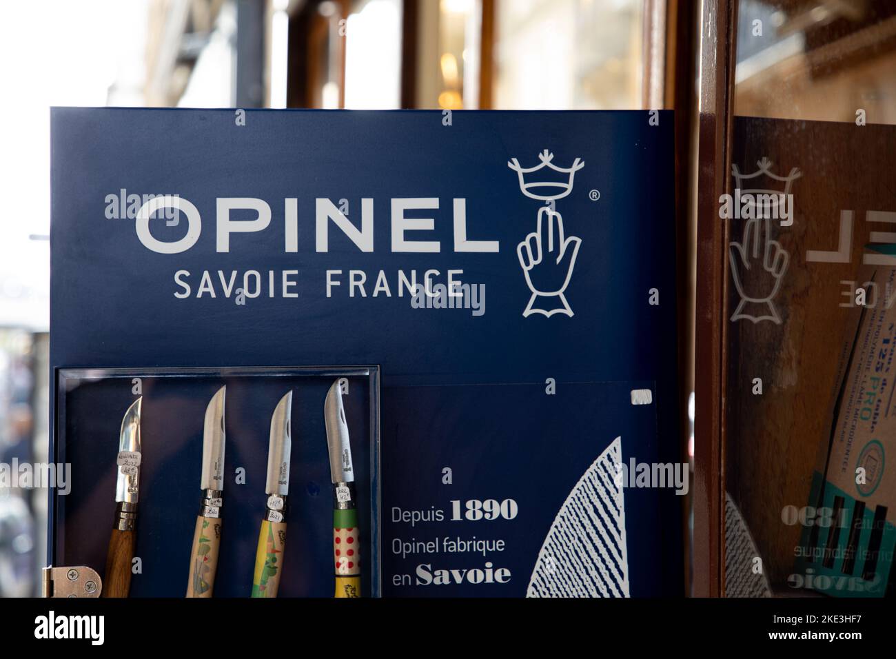 Bordeaux , Aquitaine France - 10 30 2022 : opinel savoie france logo ...