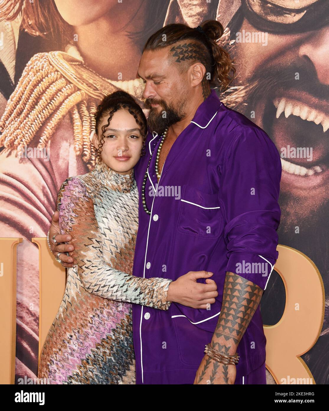 Lola Iolani Momoa and Jason Momoa arriving at the "Slumberland" Los Angeles Premiere held at the