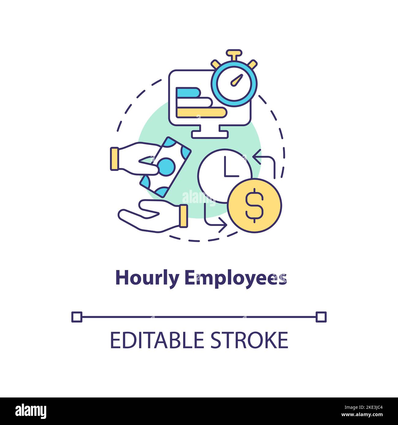 Hourly payment Stock Vector Images Alamy