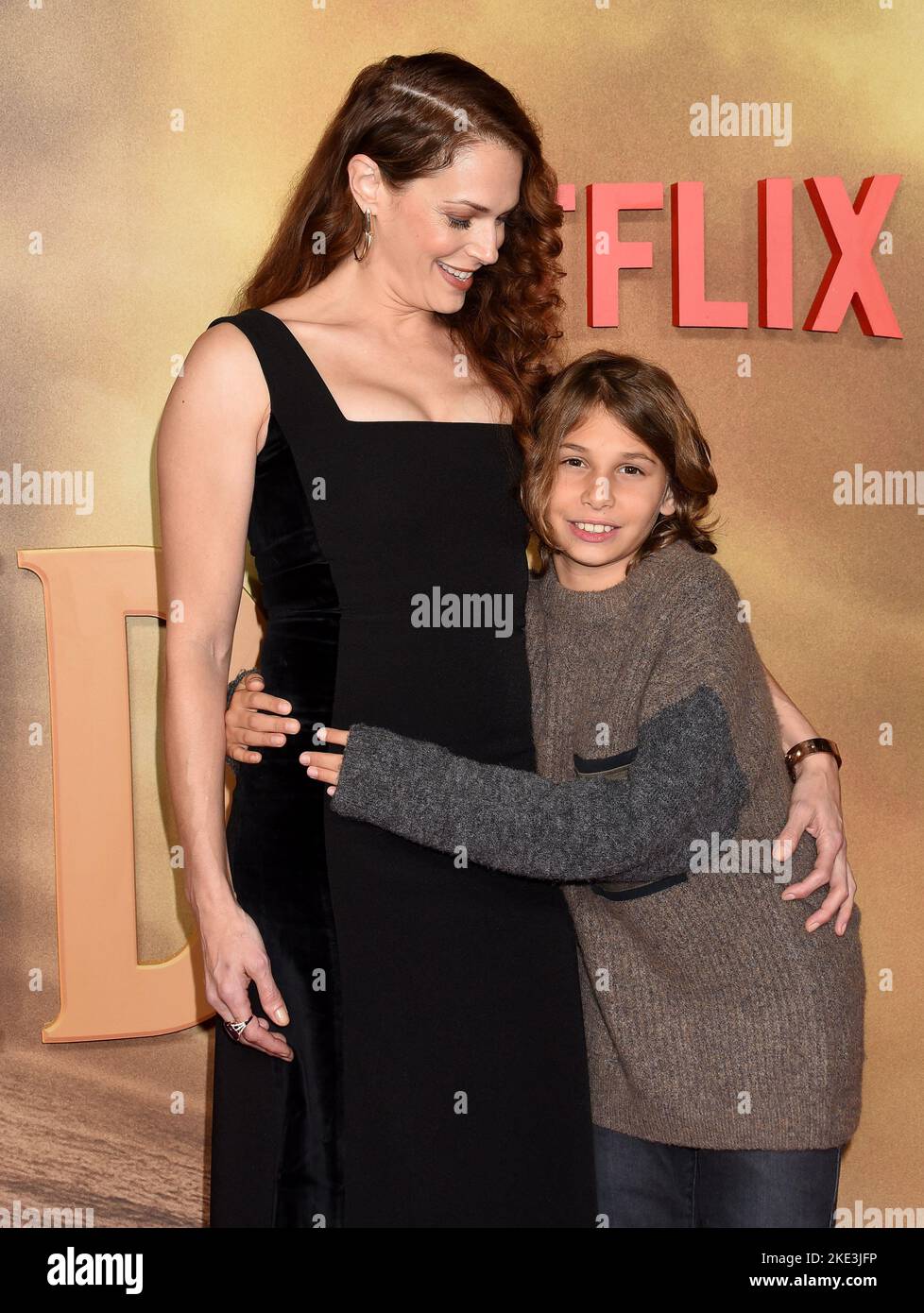 Amanda Righetti and Knox Alan arriving at the "Slumberland" Los Angeles
