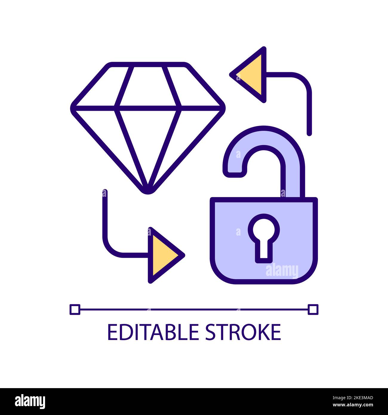 values-security-rgb-color-icon-stock-vector-image-art-alamy