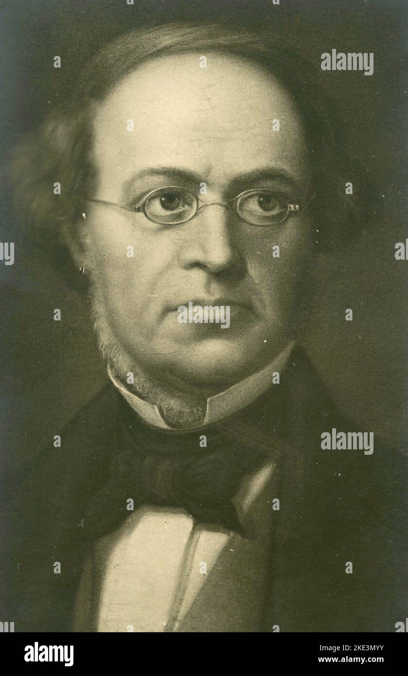 Portrait of French composer Fromental Halevy, 1800s Stock Photo Alamy