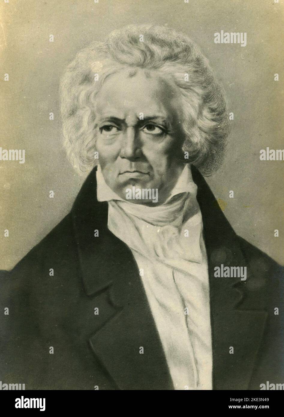 Portrait of German composer Ludwig van Beethoven, 1800s Stock Photo - Alamy