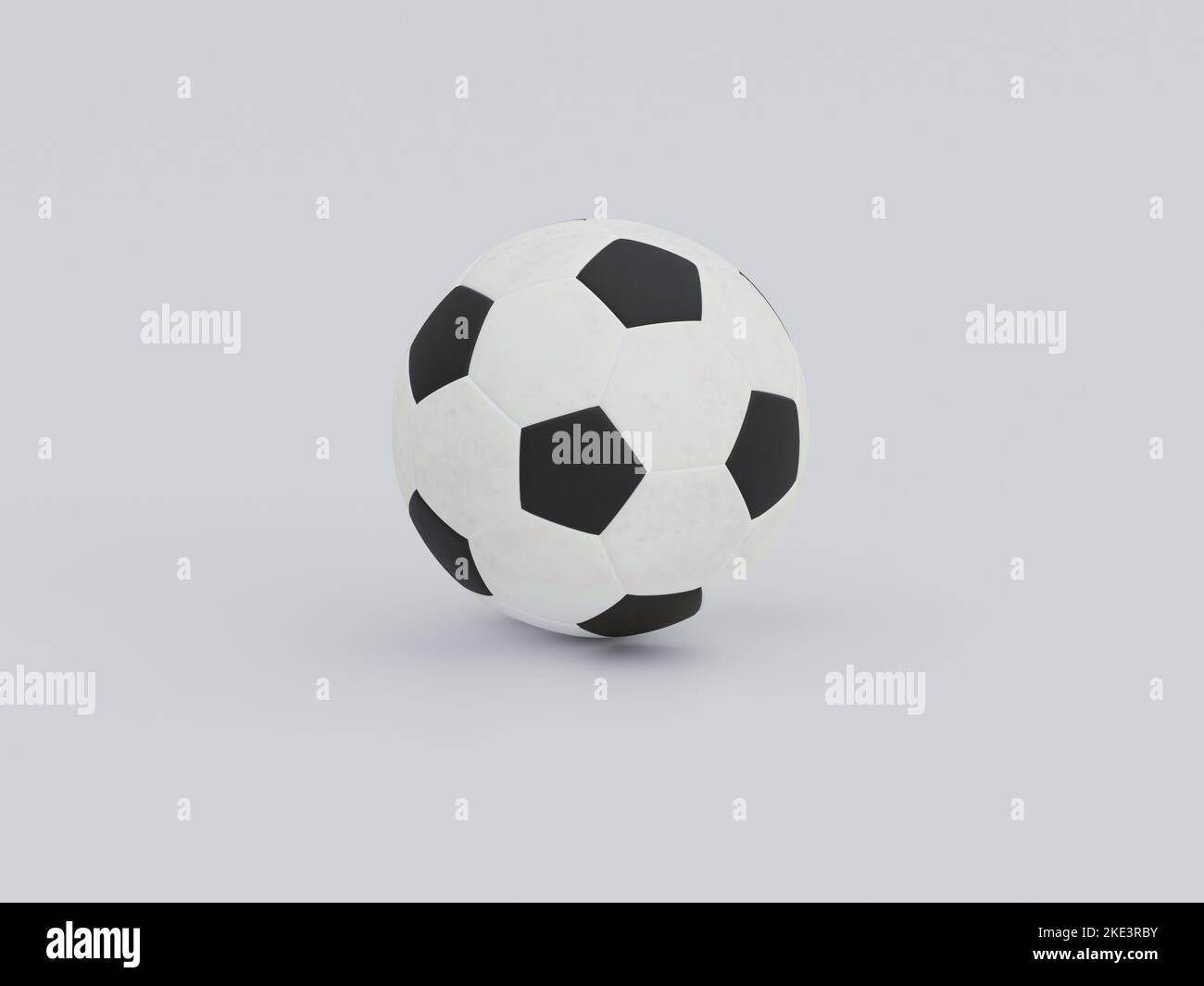 3D render - soccer ball on a white background Stock Photo - Alamy
