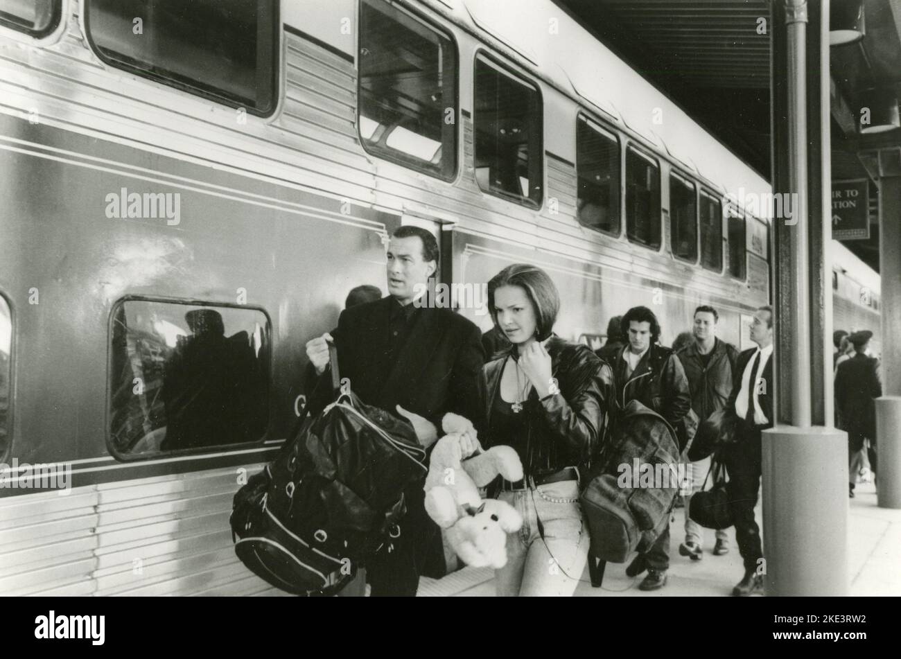 American actor Steven Seagal and actress Katherine Heigl in the movie