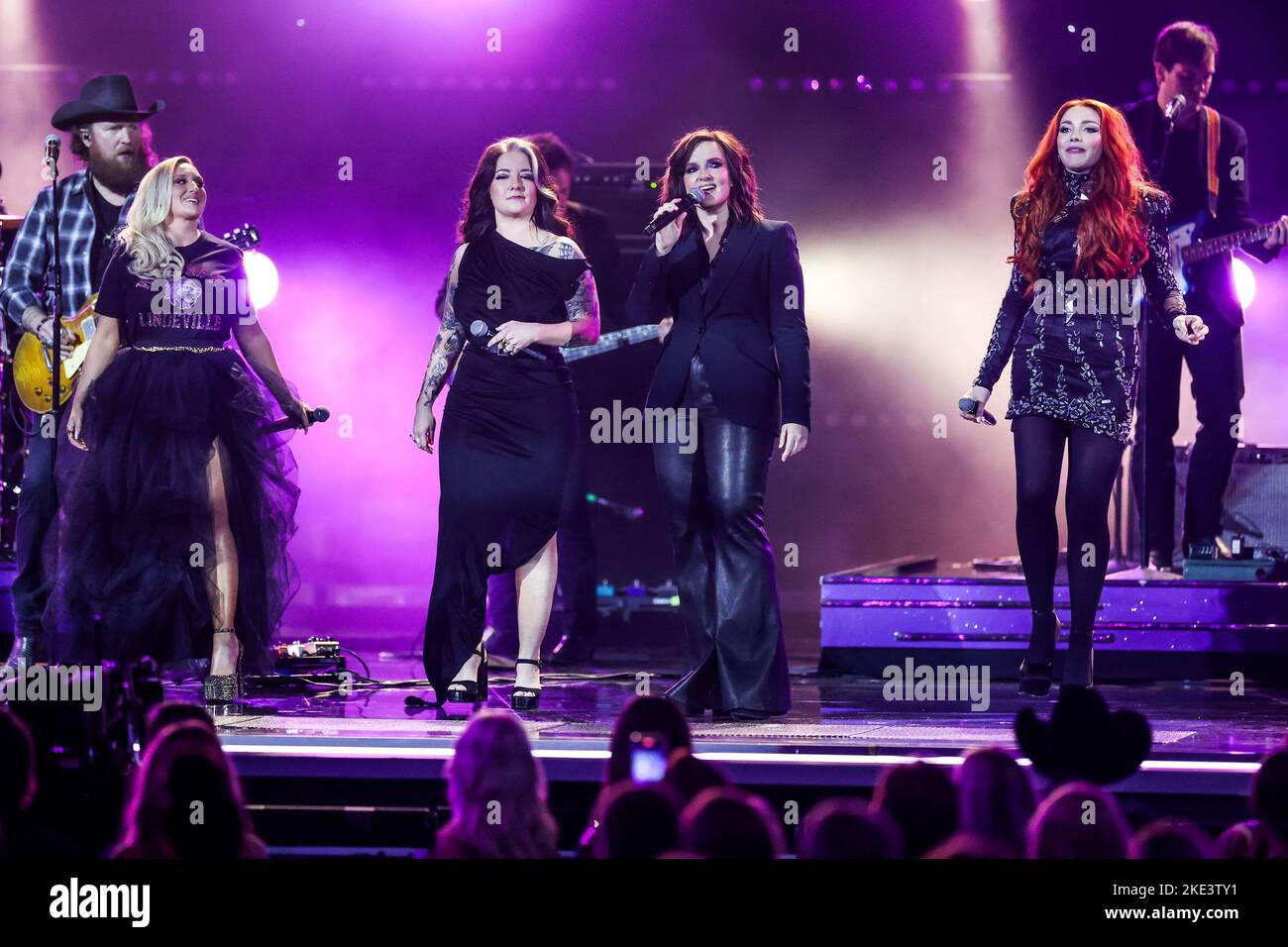 Pillbox Patti, Ashley McBryde, Brandy Clark and Caylee Hammack onstage at the 56th Annual