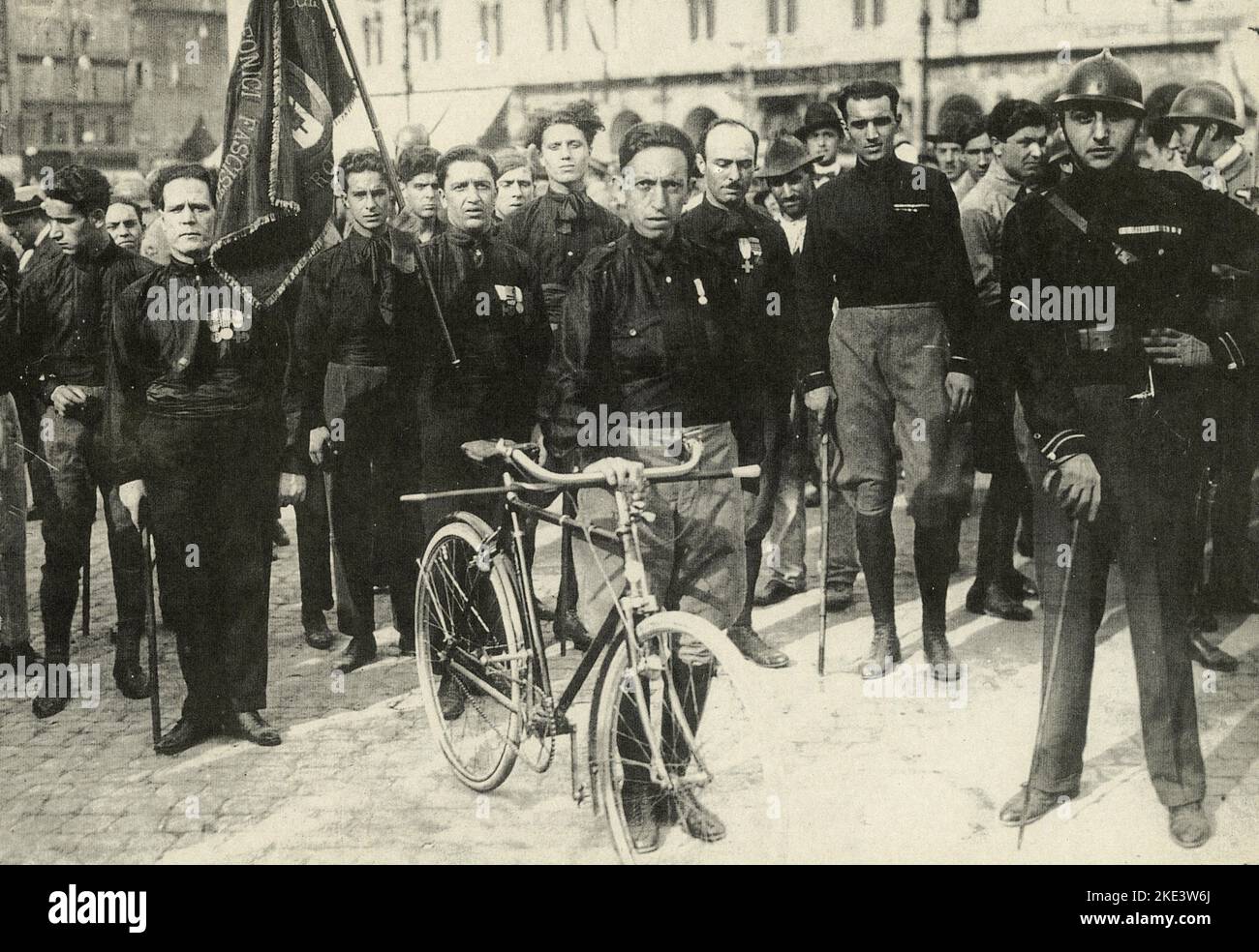 Partecipants to the fascist march on Rome, Italy October 1922 Stock Photo
