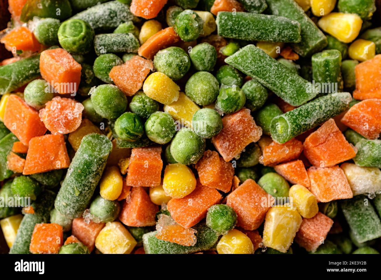 Mixed Vegetables Frozen Cut Vegetables Stock Photo Alamy
