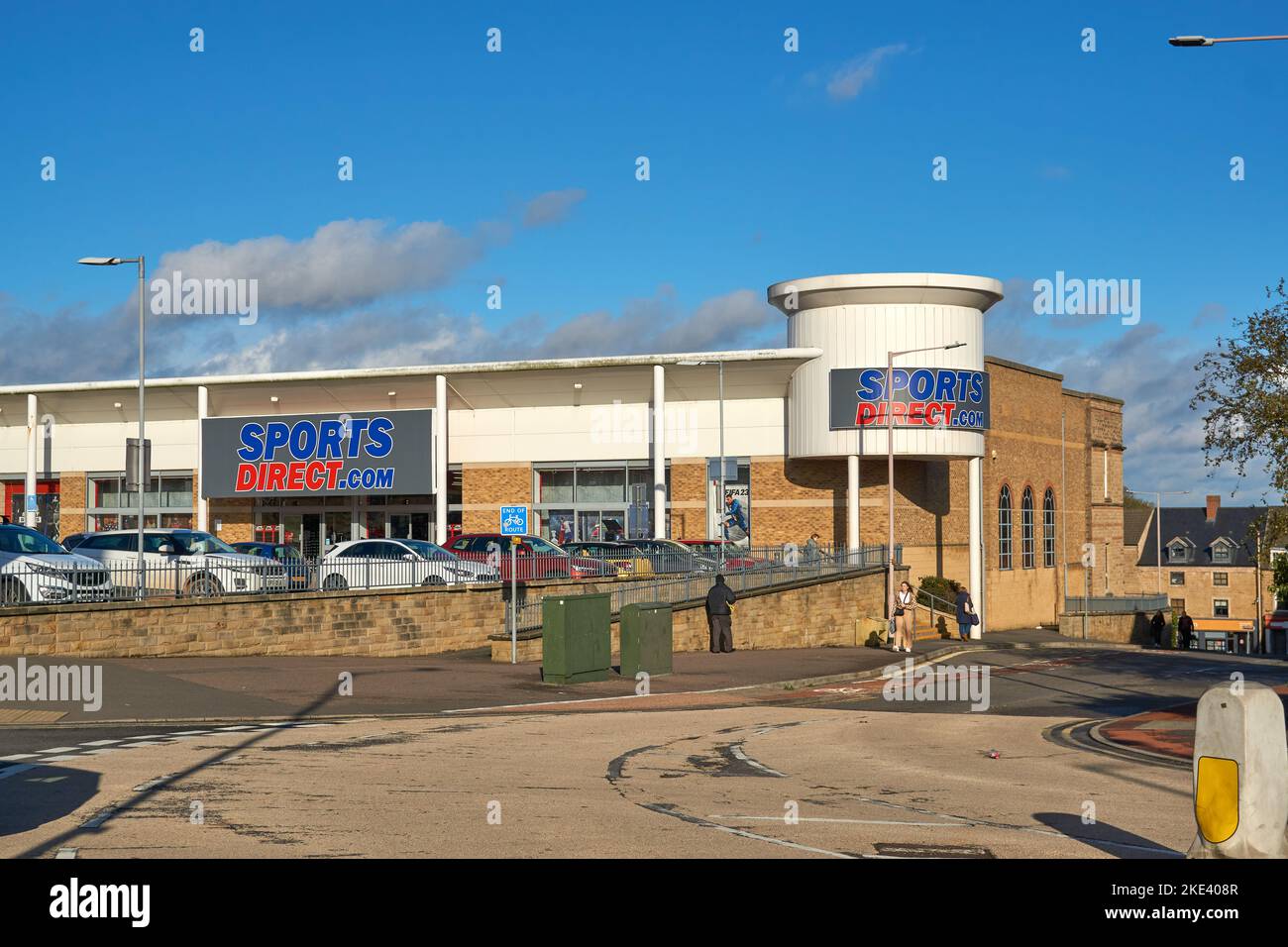 Popular sports clothing store in Mansfield, Nottinghamshire, UK Stock