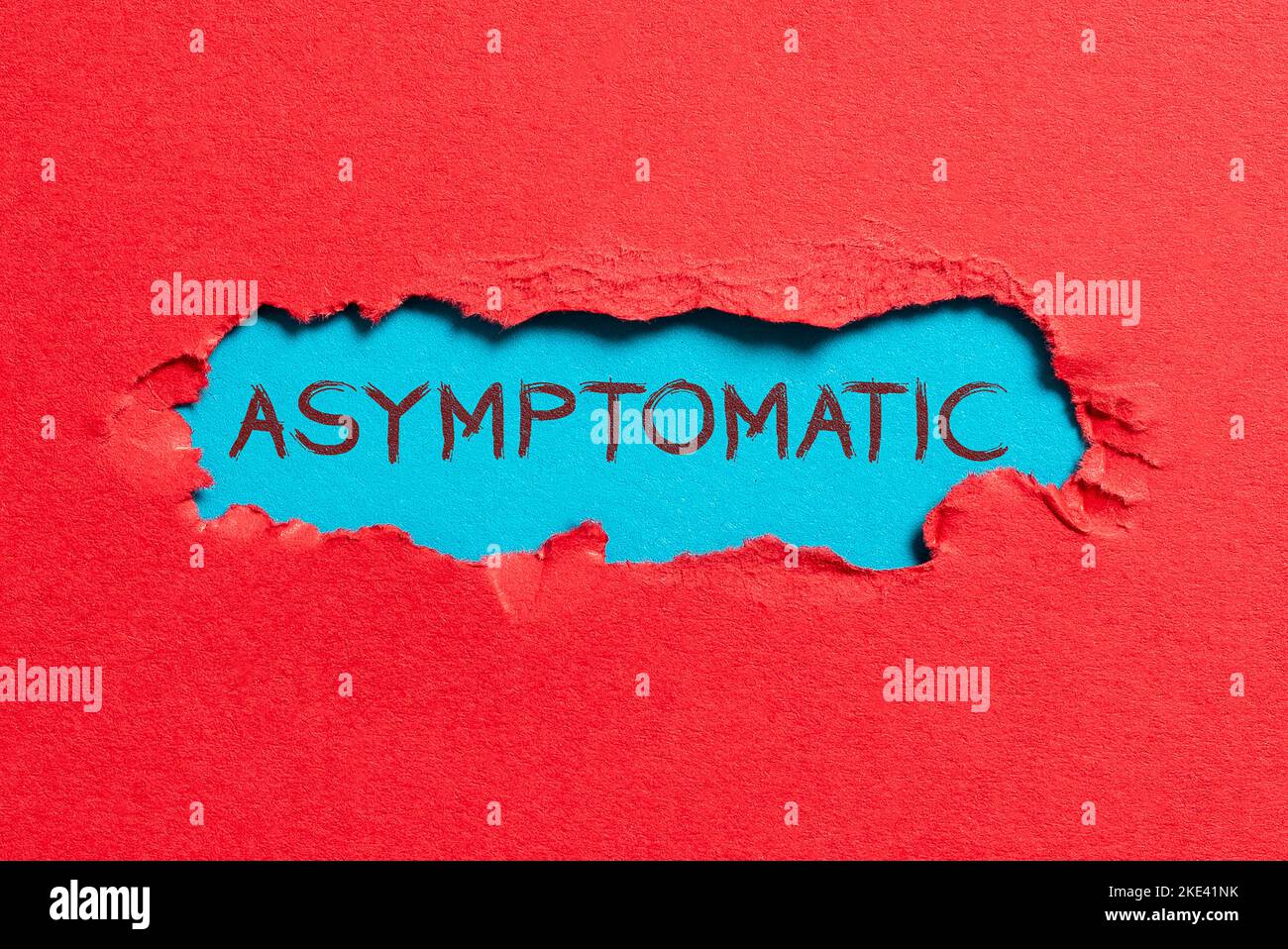 Text showing inspiration Asymptomatic. Business approach a condition or a person producing or showing no symptoms Stock Photo