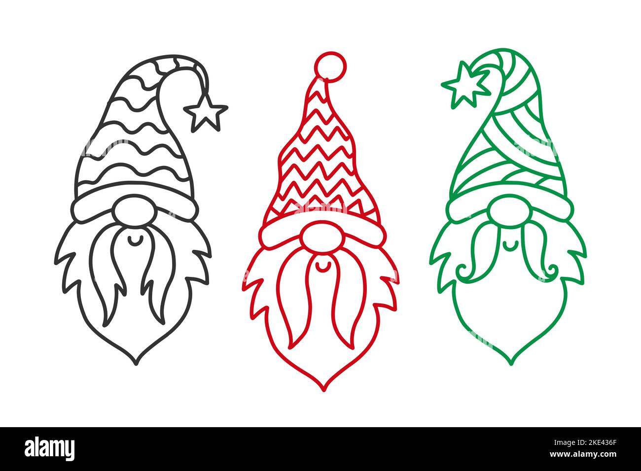 Vector Garden Gnomes Character Set Stock Vector Image & Art Alamy