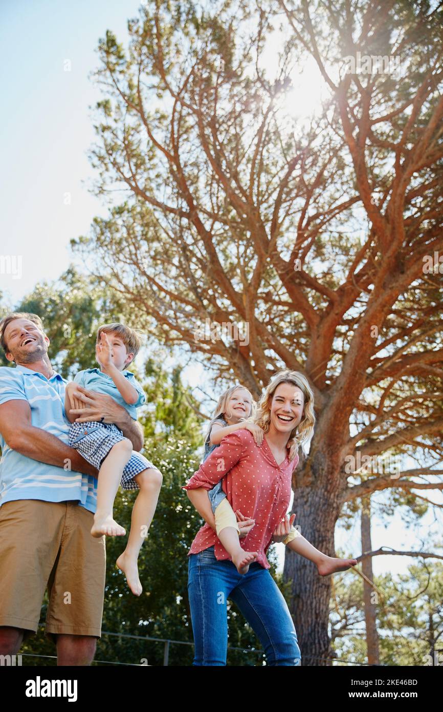 Weekends Are Reserved For Family Fun A Family Enjoying A Day Outdoors