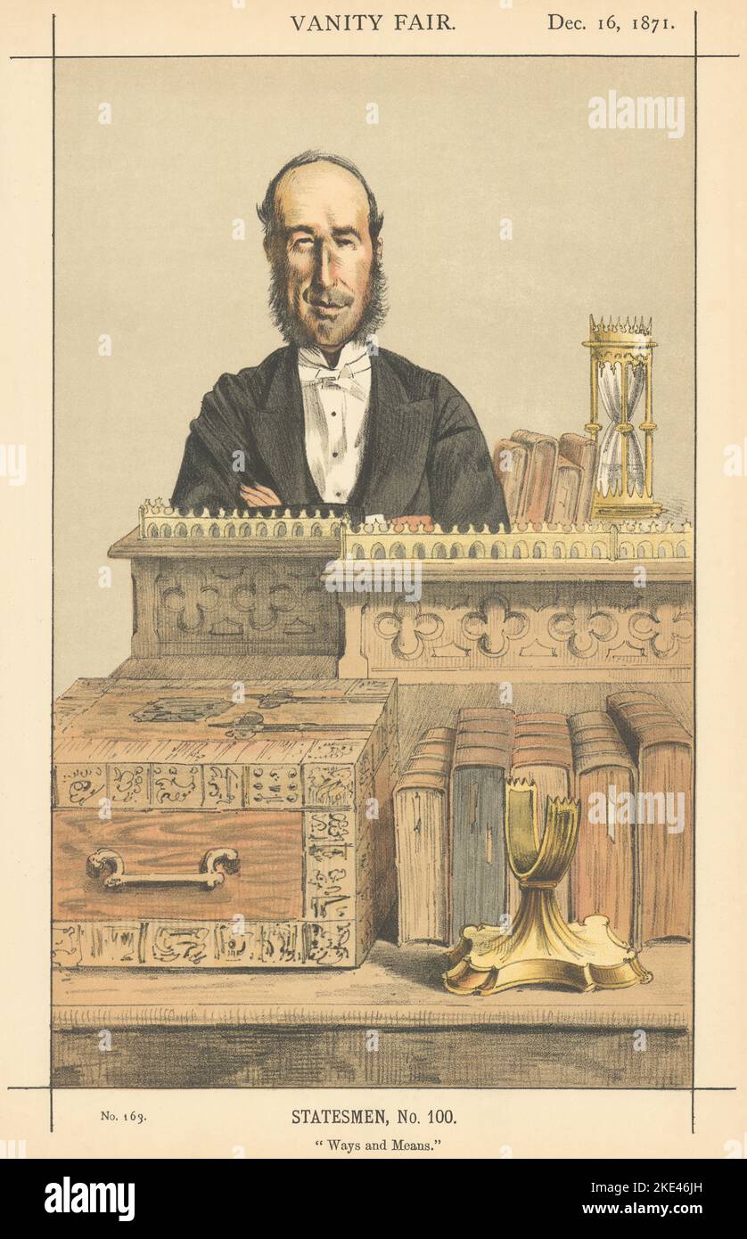 VANITY FAIR SPY CARTOON John George Dodson 'Ways & Means' By Coidé. Coïdé 1871 Stock Photo