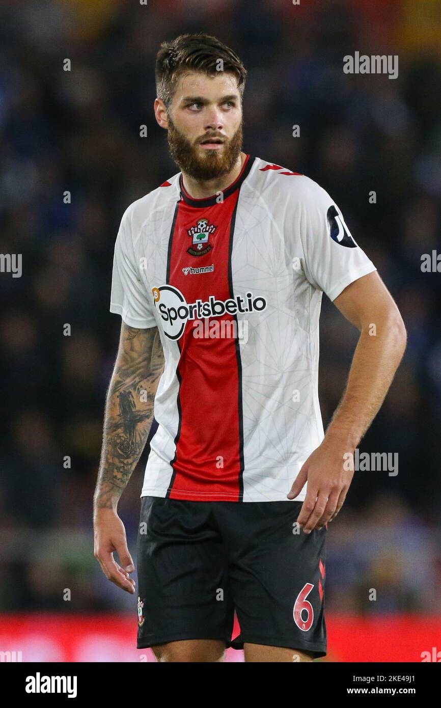 Dude Caleta-Car #6 of Southampton during the Carabao Cup Third Round match Southampton vs Sheffield Wednesday at St Mary's Stadium, Southampton, United Kingdom, 9th November 2022  (Photo by Arron Gent/News Images) Stock Photo