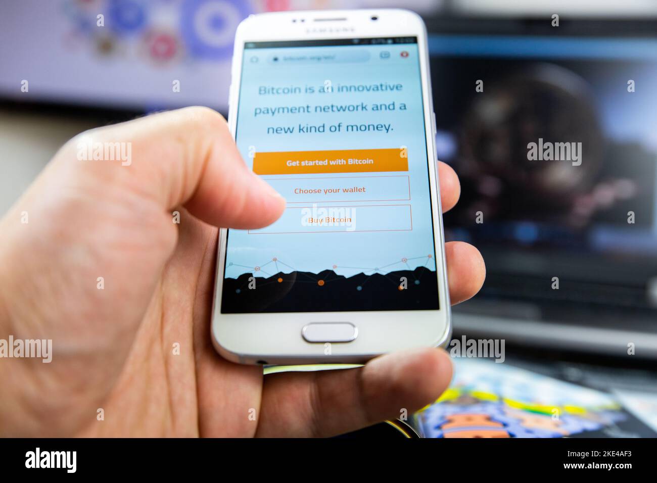 Belgrade, Serbia - November 08, 2022: Buy Ethereum Cryptocurrency at  Coinbase crypto currency marketplace via android smarphon. Ethereum is  second mos Stock Photo - Alamy