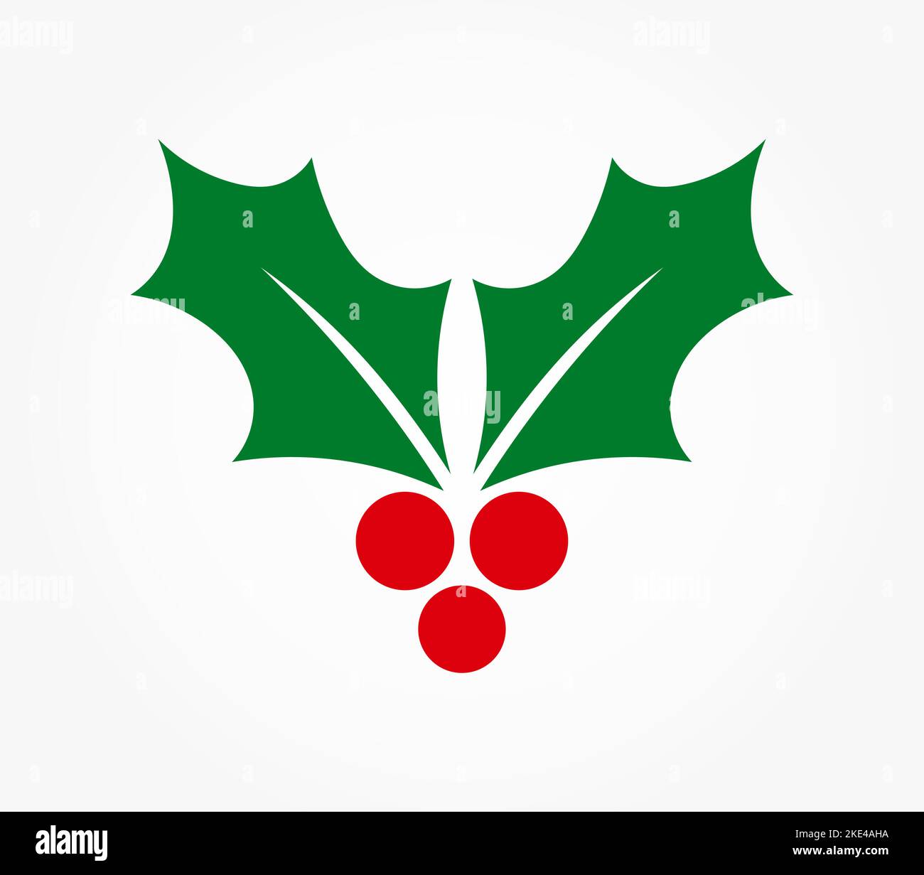 Christmas holly berries symbol. Vector illustration Stock Vector Image ...
