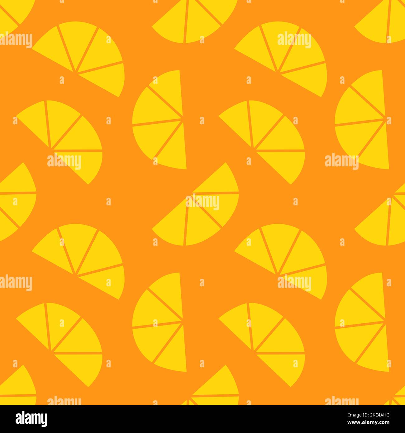 Orange slices seamless pattern. Vector illustration Stock Vector Image ...