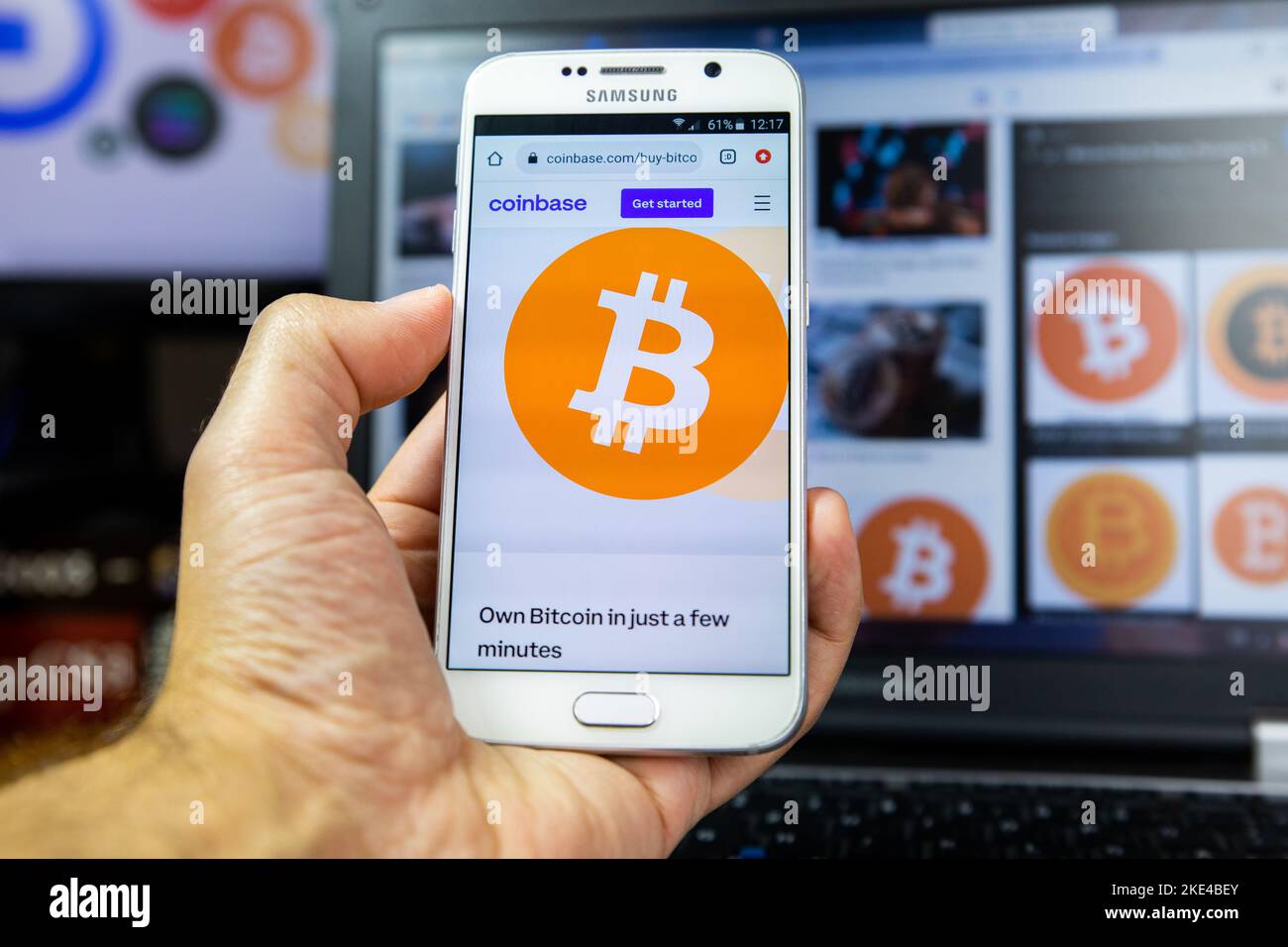 Belgrade, Serbia - November 08, 2022: Buy Bitcoin Cryptocurrency via  android smarphone with Cash App. Bitcoin is the most expensive  cryptocurrency eve Stock Photo - Alamy