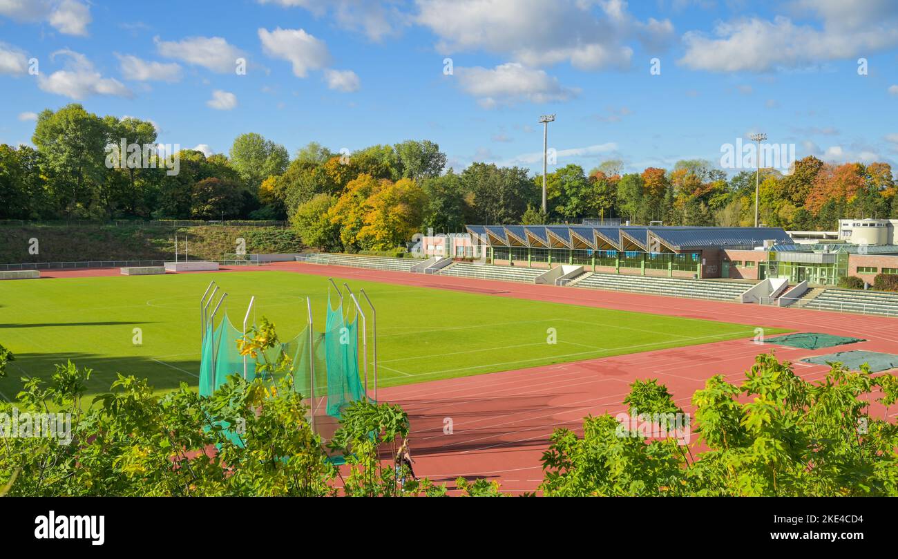 Stadion Wilmersdorf, Fritz-Wildung-Straße, Schmargendorf, Charlottenburg-Wilmersdorf, Berlin, Deutschland Stock Photo