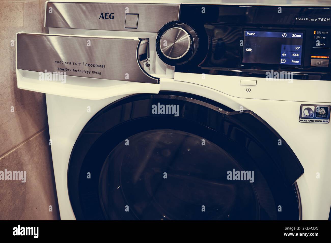Washing Dryer Machine Stock Photo