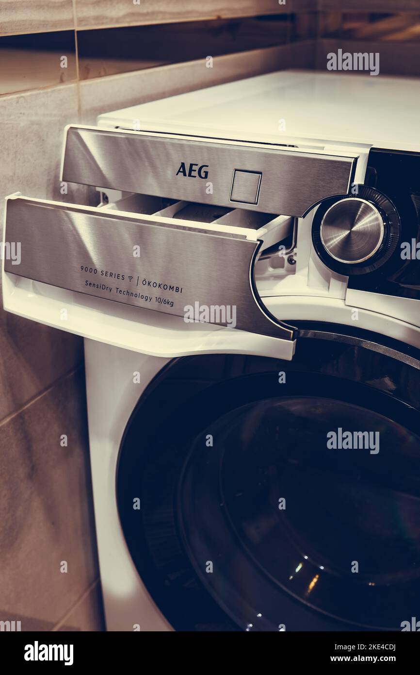 Washing Dryer Machine Stock Photo